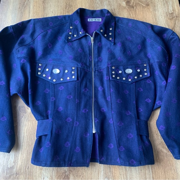 Vintage Western Jacket Rhinestone - Picture 2 of 9